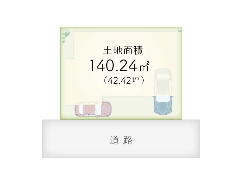 東大阪市寿町３丁目の建築条件付き土地の土地図