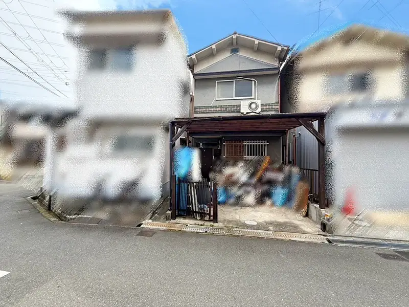 大阪市東住吉区矢田７丁目建築条件付き土地の現地