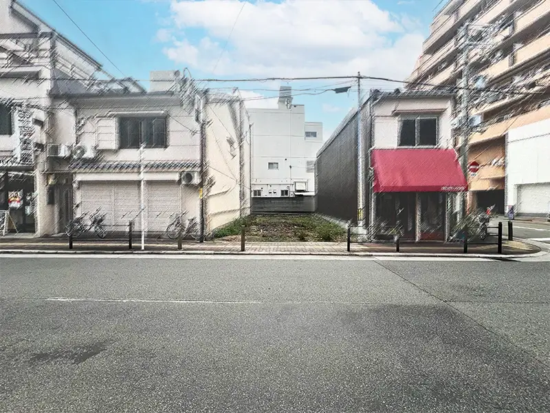 大阪市港区夕凪２丁目の新築一戸建ての現地