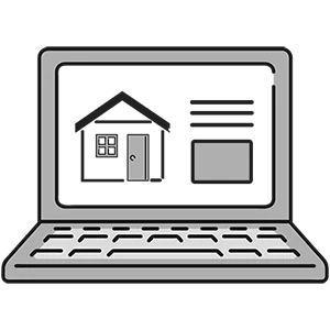 パソコンから売却査定の問い合わせをする様子