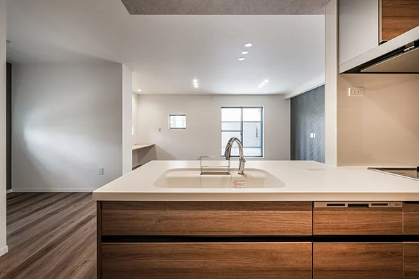 7ARC（セブンアーク）の施工実績｜大阪府豊中市に建てた注文住宅のキッチン